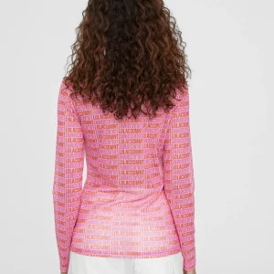 Lola Casademunt Camisetas Y Tops<Camiseta monograma ROJO-ROSA