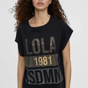 Lola Casademunt Camisetas Y Tops<Camiseta posicionado frontal NEGRO