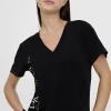 Lola Casademunt Camisetas Y Tops<Camiseta posicionado letras NEGRO