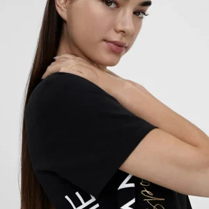 Lola Casademunt Camisetas Y Tops<Camiseta posicionado letras NEGRO