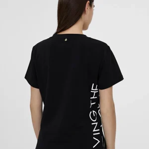 Lola Casademunt Camisetas Y Tops<Camiseta posicionado letras NEGRO