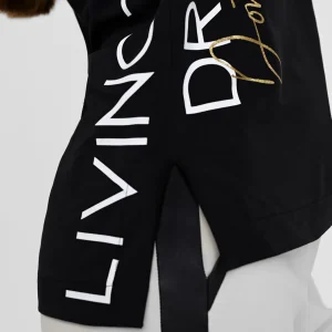 Lola Casademunt Camisetas Y Tops<Camiseta posicionado letras NEGRO
