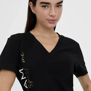 Lola Casademunt Camisetas Y Tops<Camiseta posicionado letras NEGRO
