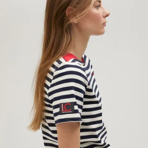 Lola Casademunt Camisetas Y Tops<Camiseta rayas manga corta en algodón 100% - Lola Casademunt AZUL-BLANCO