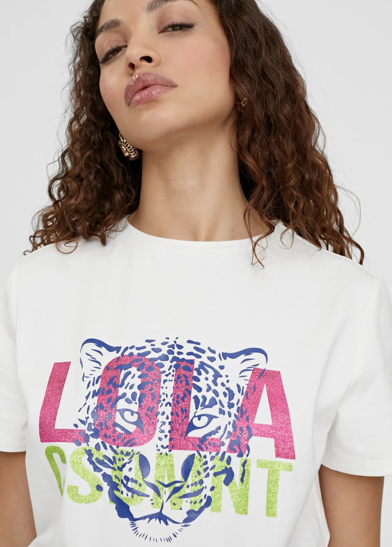 camiseta_tigre_0-1.webp Lola Casademunt Camisetas Y Tops<Camiseta tigre BLANCO-ROSA