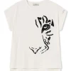 Lola Casademunt Animal Print | Camisetas Y Tops<Camiseta tigre BLANCO