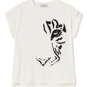 Lola Casademunt Animal Print | Camisetas Y Tops<Camiseta tigre BLANCO