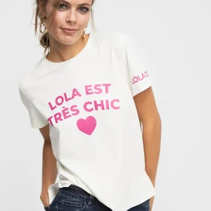 Lola Casademunt Camisetas Y Tops<Camiseta Très Chic BLANCO