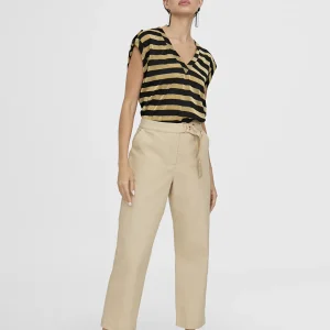 Lola Casademunt Camisetas Y Tops<Camisetea rayas lurex METAL-NEGRO
