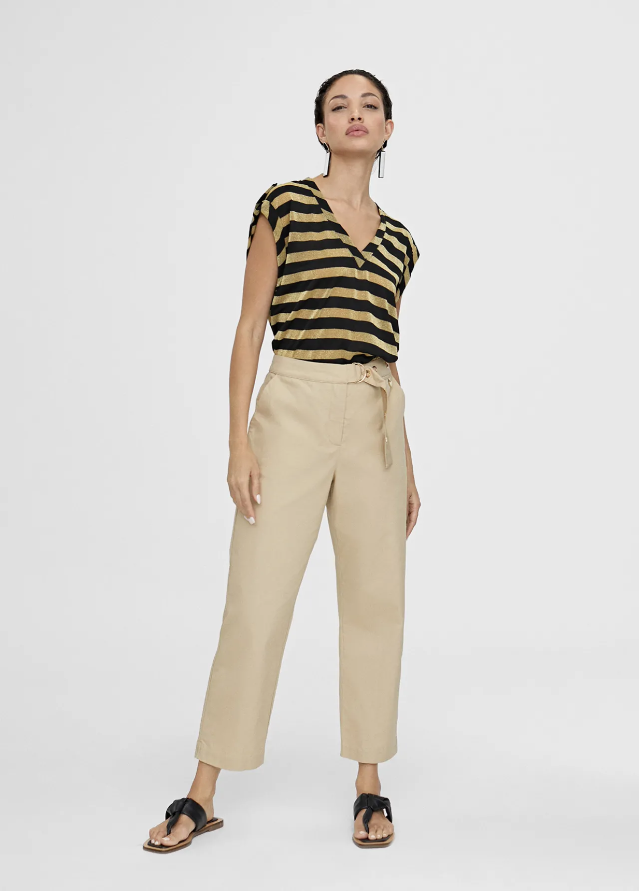 camisetea_rayas_lurex_4.webp Lola Casademunt Camisetas Y Tops<Camisetea rayas lurex METAL-NEGRO
