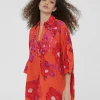 Lola Casademunt Baño<Camisola estampado floral NARANJA-ROSA