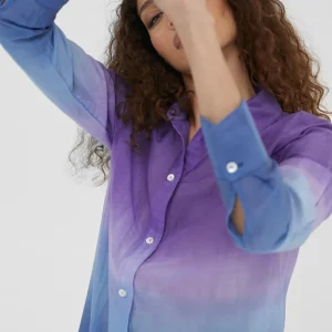 Lola Casademunt Camisas Y Blusas | Baño<Camisola larga tie dye AZULELECTRICO