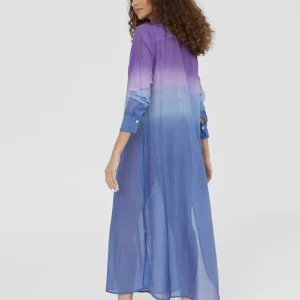 Lola Casademunt Camisas Y Blusas | Baño<Camisola larga tie dye AZULELECTRICO