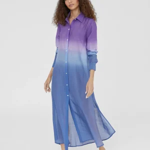 Lola Casademunt Camisas Y Blusas | Baño<Camisola larga tie dye AZULELECTRICO