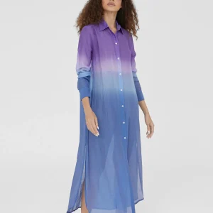 Lola Casademunt Camisas Y Blusas | Baño<Camisola larga tie dye AZULELECTRICO