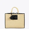 Lola Casademunt Bolsos | Baño<Capazo con ribetes a contraste MARRON-NEGRO