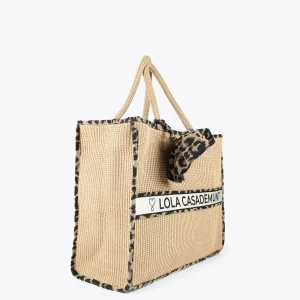 Lola Casademunt Bolsos | Baño<Capazo detalles animal print MARRON-NEGRO
