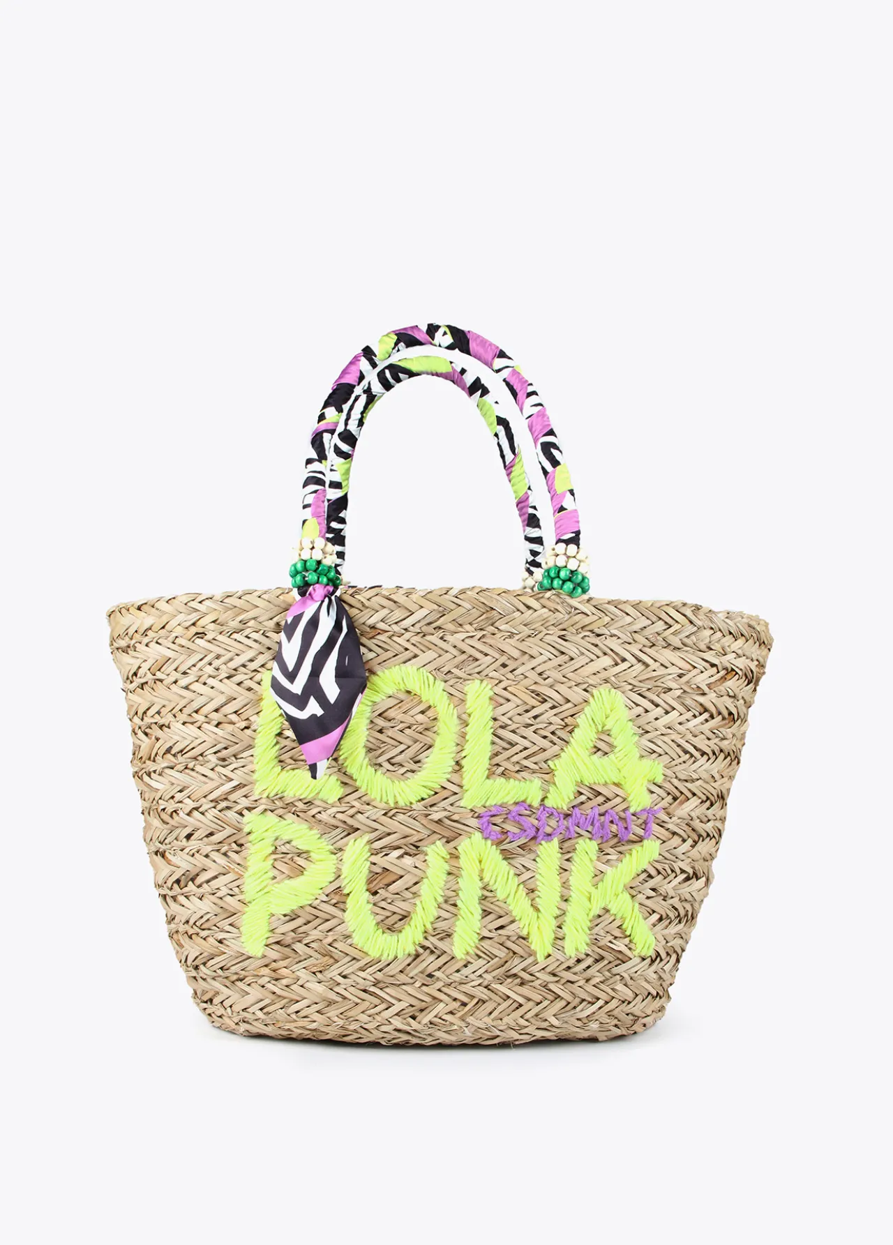 capazo_letras_contraste_0.webp Lola Casademunt Bolsos | Baño<Capazo Letras contraste. BEIG