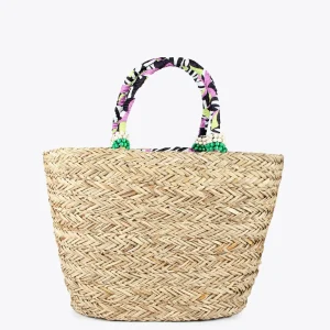 Lola Casademunt Bolsos | Baño<Capazo Letras contraste. BEIG