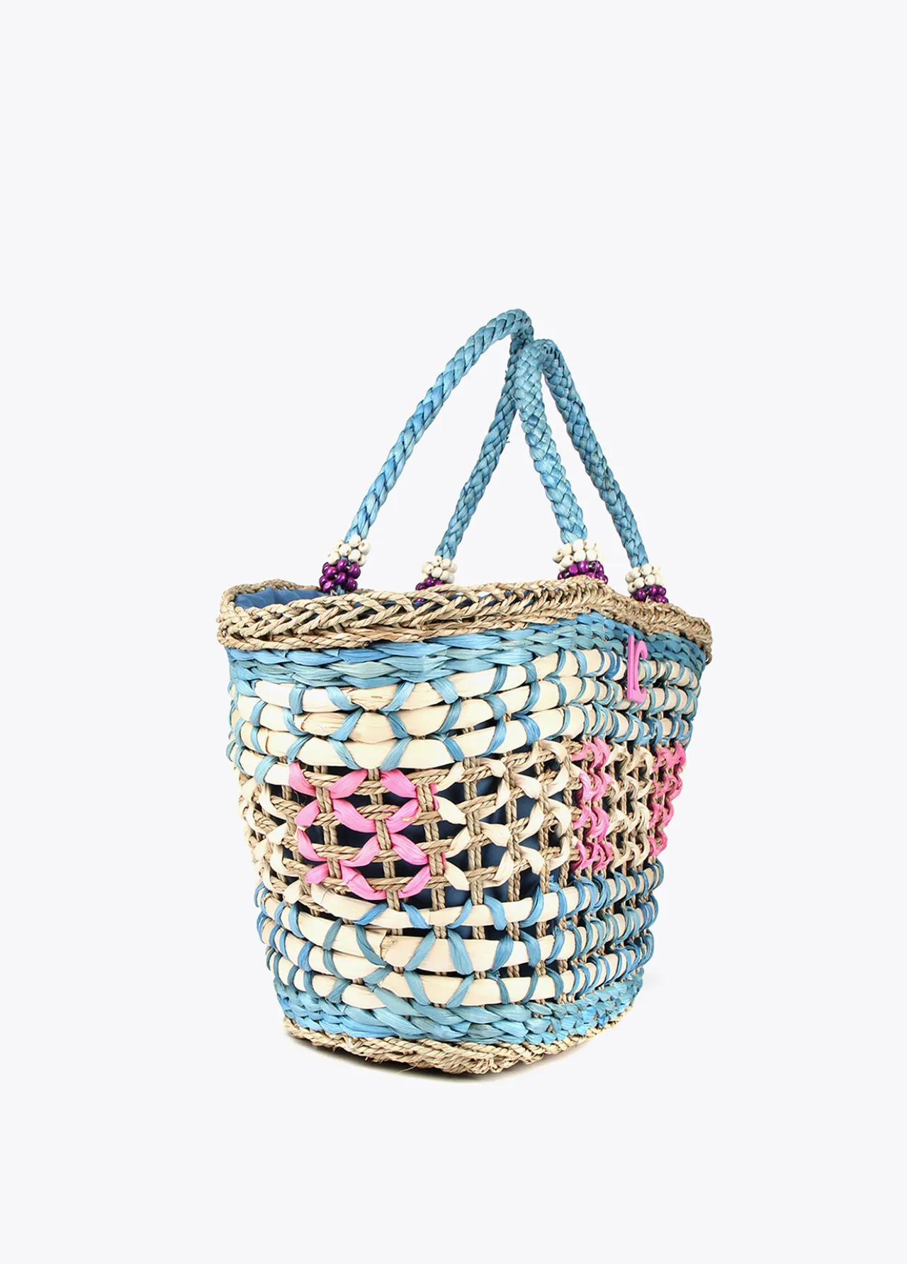 capazo_trenzado_gomtrico_5.webp Lola Casademunt Bolsos | Baño<Capazo trenzado gométrico MARRON-NEGRO