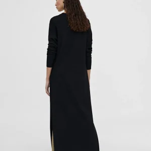 Lola Casademunt Chaquetas Y Gabardinas | Punto<Cardigan largo de punto NEGRO