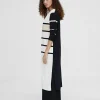 Lola Casademunt Chaquetas Y Gabardinas | Punto<Cardigan punto de rayas NEGRO-CRUDO