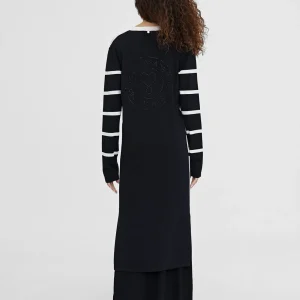 Lola Casademunt Chaquetas Y Gabardinas | Punto<Cardigan punto de rayas NEGRO-CRUDO