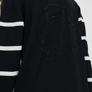 Lola Casademunt Chaquetas Y Gabardinas | Punto<Cardigan punto de rayas NEGRO-CRUDO