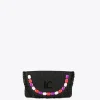 Lola Casademunt Bolsos<Cartera de mano con piedras de color NEGRO-ROSA
