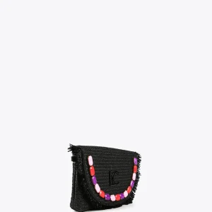 Lola Casademunt Bolsos<Cartera de mano con piedras de color NEGRO-ROSA