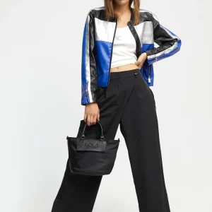 Lola Casademunt Abrigos Y Cazadoras | Chaquetas Y Gabardinas<Cazadora biker tricolor AZUL-GRIS