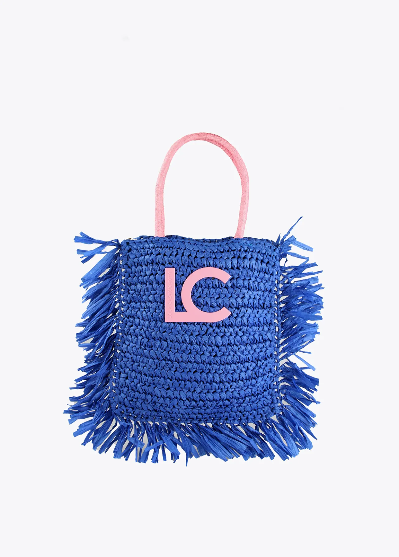 cesto_con_logo_a_contraste_0.webp Lola Casademunt Bolsos | Baño<Cesto con logo a contraste AZULELECTRICO