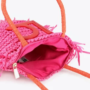 Lola Casademunt Bolsos | Baño<Cesto con logo a contraste AZULELECTRICO