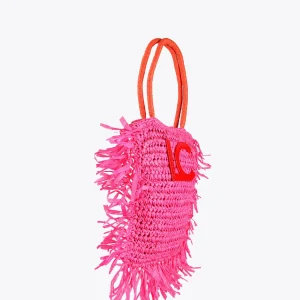 Lola Casademunt Bolsos | Baño<Cesto con logo a contraste AZULELECTRICO
