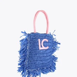 Lola Casademunt Bolsos | Baño<Cesto con logo a contraste AZULELECTRICO