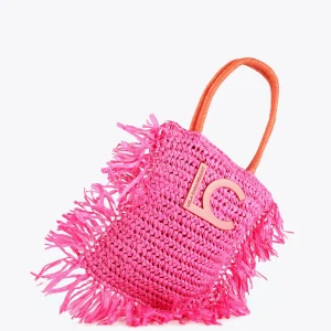 Lola Casademunt Bolsos | Baño<Cesto con logo a contraste AZULELECTRICO