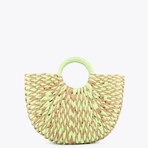 Lola Casademunt Bolsos | Baño<Cesto efecto ráfia MARRON-NEGRO