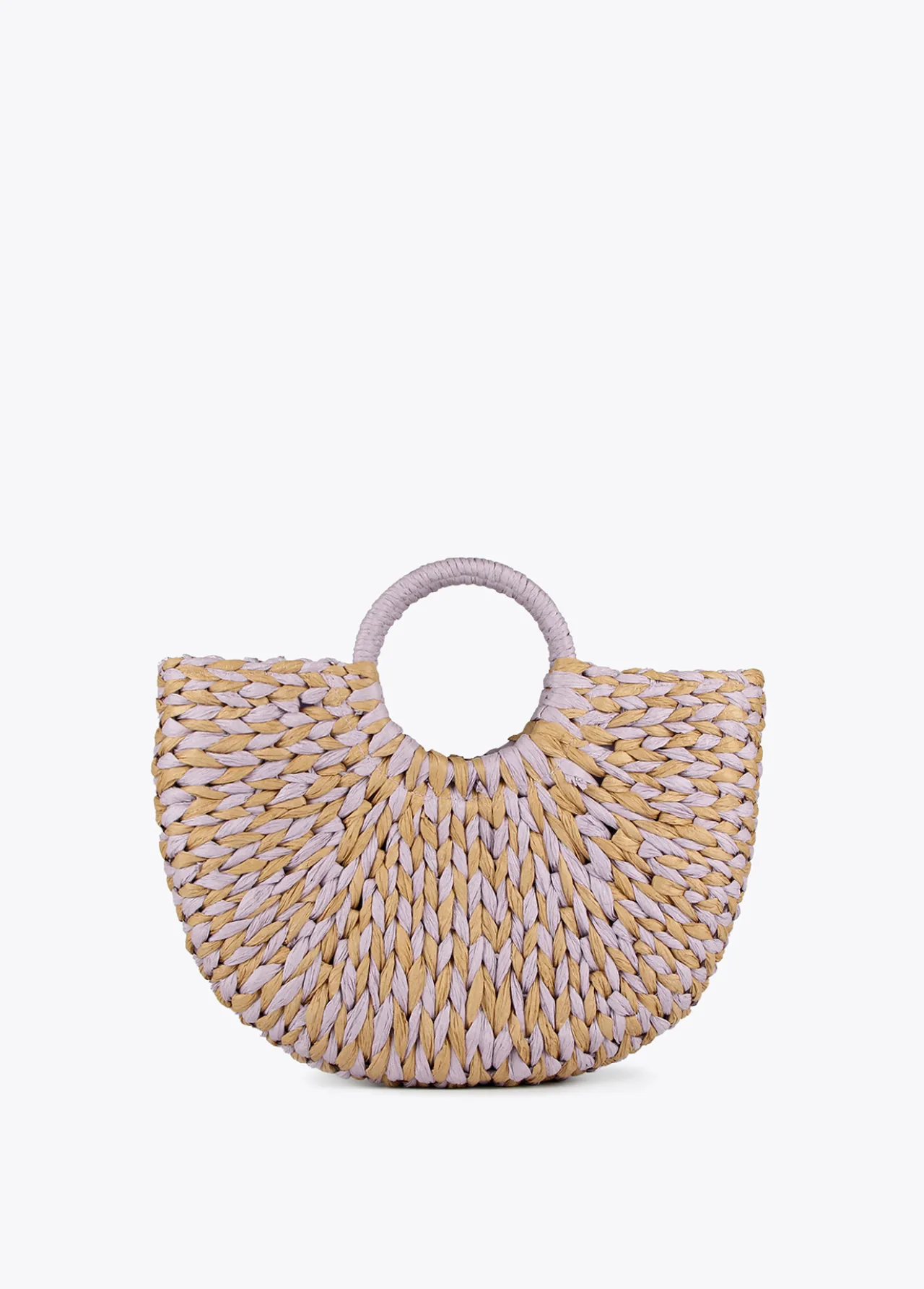 cesto_efecto_rfia_6-1.webp Lola Casademunt Bolsos | Baño<Cesto efecto ráfia MARRON-NEGRO