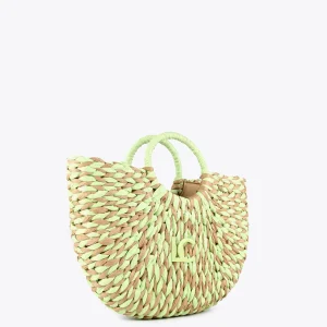Lola Casademunt Bolsos | Baño<Cesto efecto ráfia MARRON-NEGRO