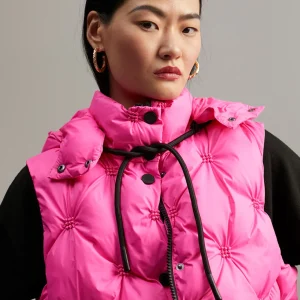 Lola Casademunt Chalecos<Chaleco acolchado animal print FUCSIA