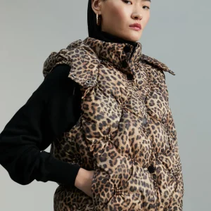 Lola Casademunt Animal Print | Chalecos<Chaleco acolchado animal print FUCSIA