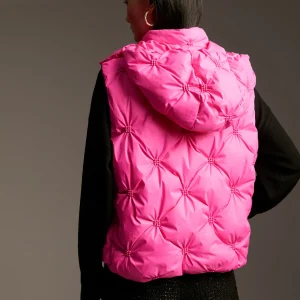Lola Casademunt Chalecos<Chaleco acolchado animal print FUCSIA