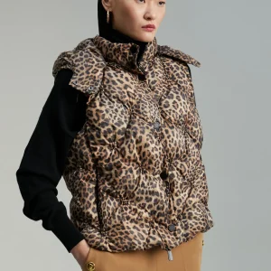 Lola Casademunt Animal Print | Chalecos<Chaleco acolchado animal print FUCSIA
