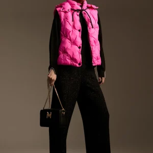 Lola Casademunt Chalecos<Chaleco acolchado animal print FUCSIA
