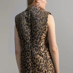 Lola Casademunt Animal Print | Chalecos<Chaleco animal print NEGRO-MARRON