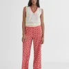 Lola Casademunt Punto | Chalecos<Chaleco bicolor CRUDO-ROJO