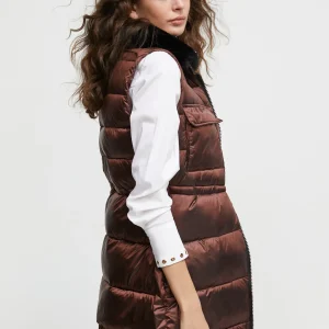 Lola Casademunt Chalecos<Chaleco cuello pelo COBRE