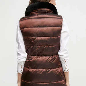 Lola Casademunt Chalecos<Chaleco cuello pelo COBRE