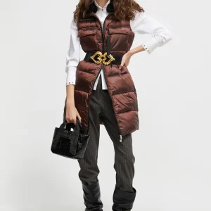 Lola Casademunt Chalecos<Chaleco cuello pelo COBRE