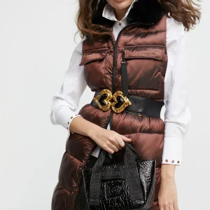Lola Casademunt Chalecos<Chaleco cuello pelo COBRE